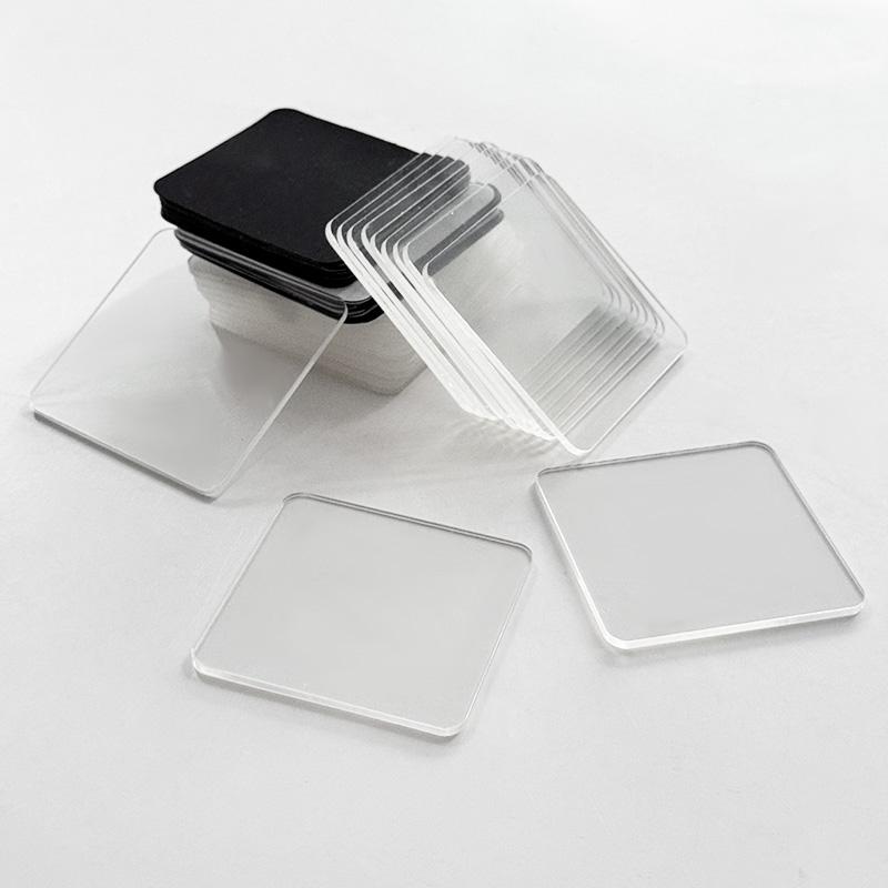 10pcs Acrylic Fridge Magnet Kit with Adhesive Wedding Birthday Party DIY Handmade Gifts Photo Albums Christmas Home Decoration