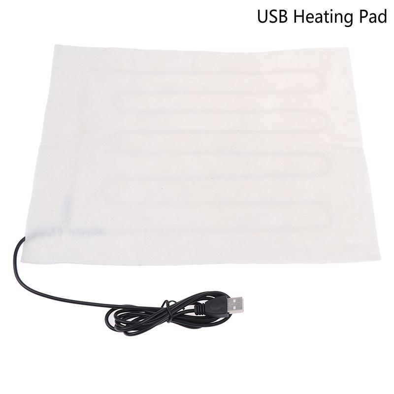 Tampone Riscaldante USB Foglio Riscaldato Pieghevole Cuscino Riscaldante per Sedile Auto Scaldasedile Impermeabile Animale Domestico Rettile Animale Inverno Caldo Tappetino Riscaldante