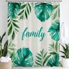 Smaragdgrüner Blatt-Duschvorhang, Moderner Abstrakter Palmenblatt-Tropischer Monstera-Badezimmervorhang Heimdekoration Mit Haken
