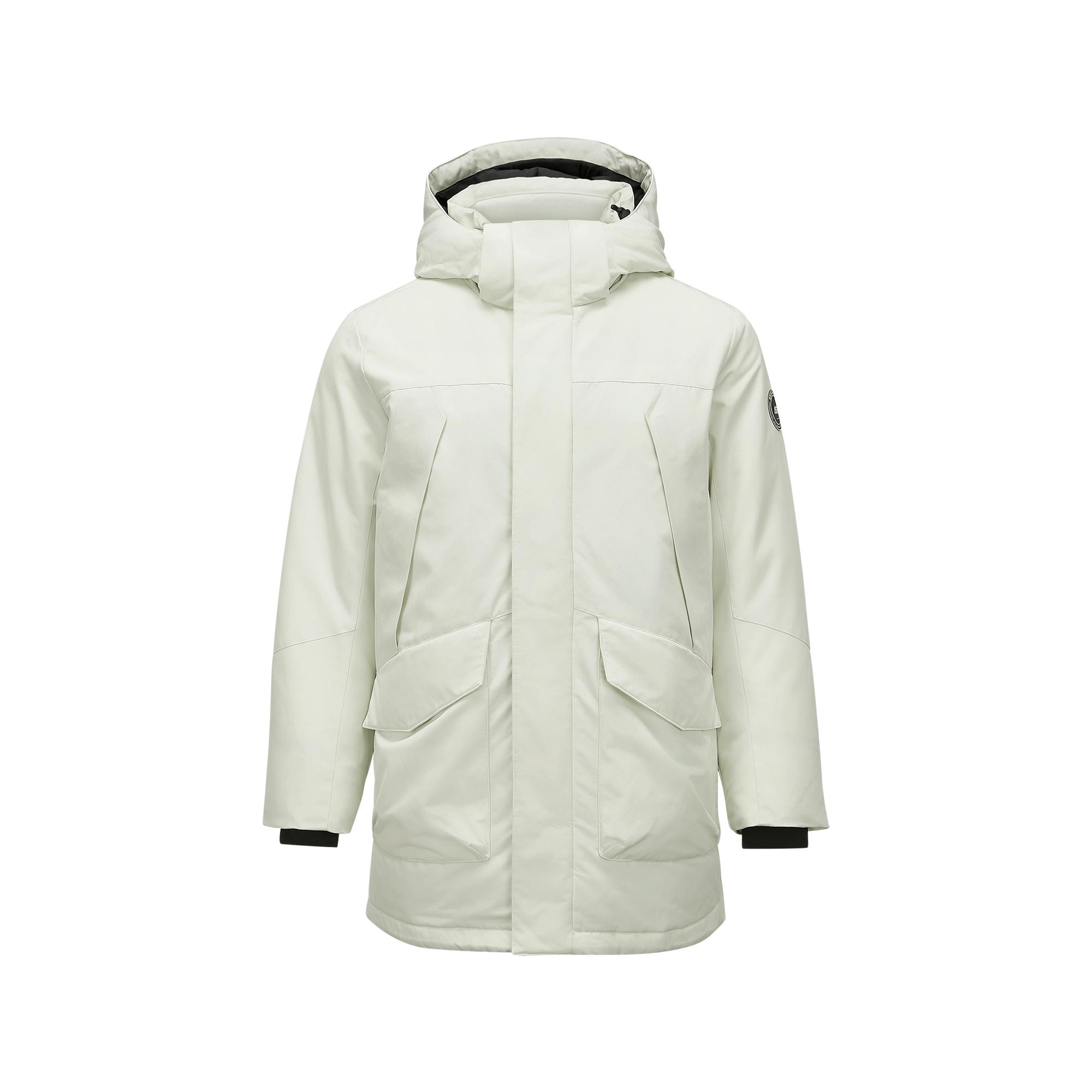 Skechers Fashionable Comfortable Hooded Warm Down Jacket Men Outerwear Silver White L424M060-00C1 S