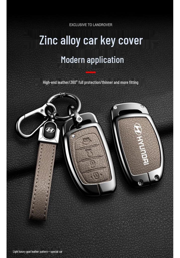 Modern Metal Key Shell Case for Santa Fe ix45/ix35