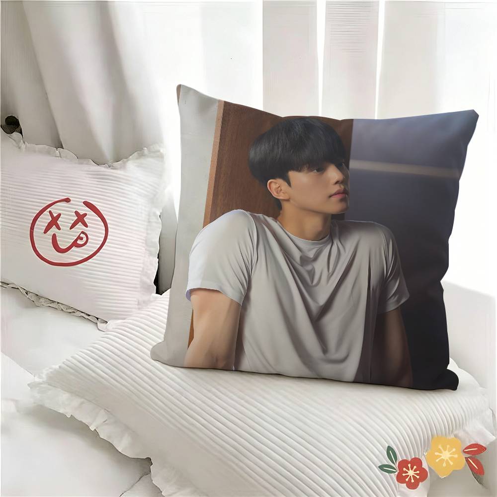pc Handsome Charming Korean Actor SSong Kang Pillow Case Fashion Square Pillowcase Bedroom Sofa Room Ins Decoration Leisure