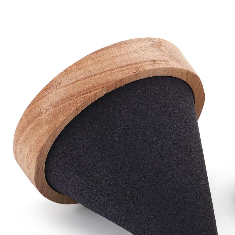 Wood Cone Bracelet Display Stand Bracelet Ring Necklace Storage Rack Creative Jewelry Display Holder Counter Props Display Stand