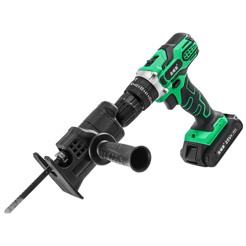 Handheld Jigsaw & Chainsaw Electric Drill Conversion for Woodworking