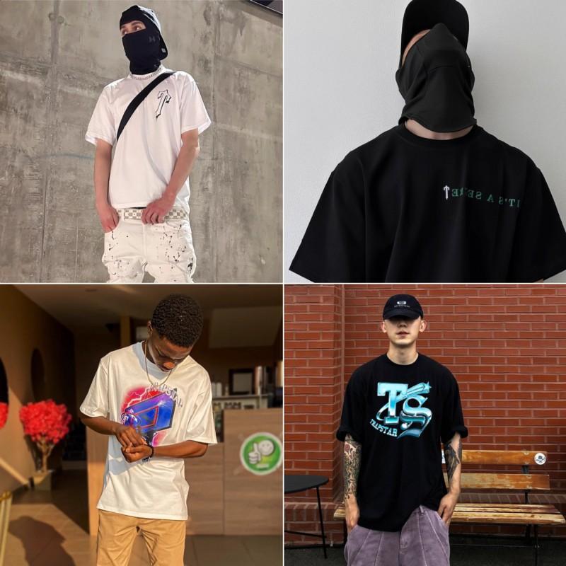 Bawełniany T-shirt z grafiką Premium Unisex Oversize Streetwear Casual z krótkim rękawem