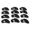 12 PCS Golf Club Head Covers Golf Iron Pole Number Cover Club Protective Head Cover Black