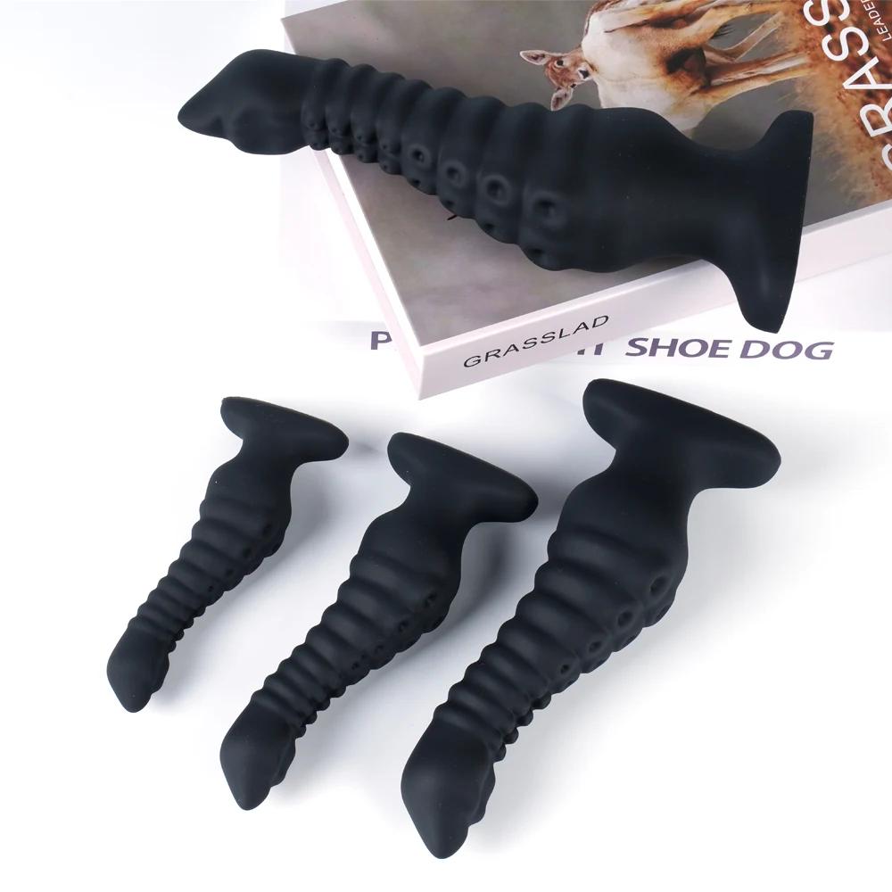 Octopus Black Huge Anal Plug Tentacles Dildo Big Buttplug Sex Toy Women Men Masturbators Silicone Anal Toy Big Dilator Butt Plug