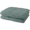 Essential - Lot de 2 Serviettes de Toilette - 50 x 90 cm - 100 % Coton - Celadon
