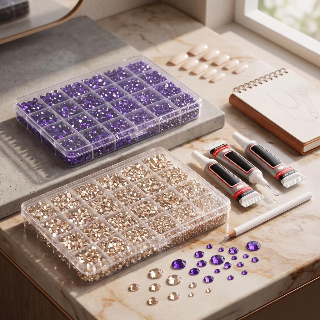 Kit Grids with 30 for Nails, Clothing and Phone Decoration