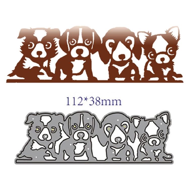 Cute Dog Animal Metal Cutting Dies DIY Stamp Embossing Scrapbooking Photo Album