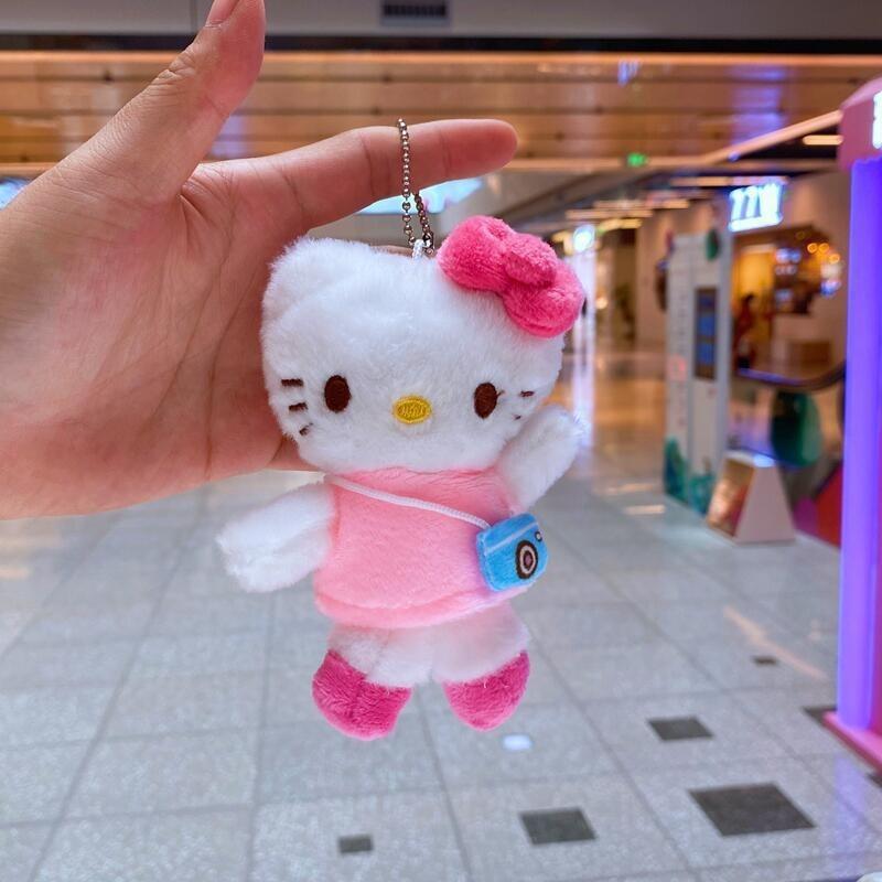 Hello Kitty Plush Keychain With Metal Clasp And Gift For Collectors