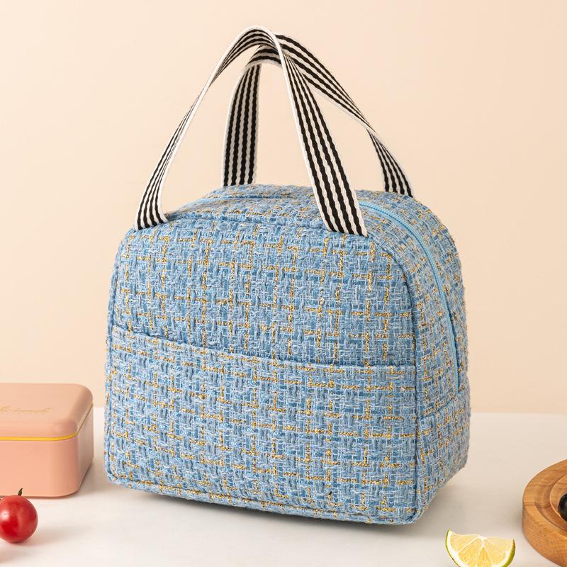 Simple Insulated Lunch Bag Thermal Outdoor Food Box Insulation Cooler Bento Bag Large Capacity Cooler Bag Women Storage Banto