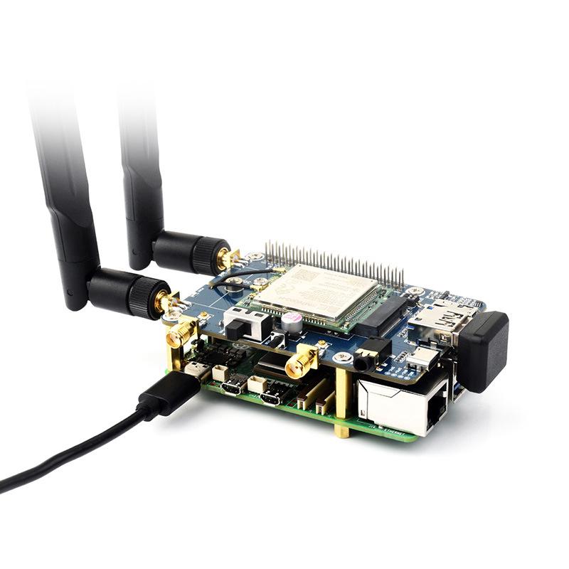 MicroSnow 4G Expansion Board with GNSS for Raspberry Pi (SIM7600G-H M.2, Global Multi-Band)
