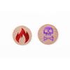 TOYGER Poison Burn Marker, Wooden, 2 Pieces, Also Compatible with Pokemon Cards