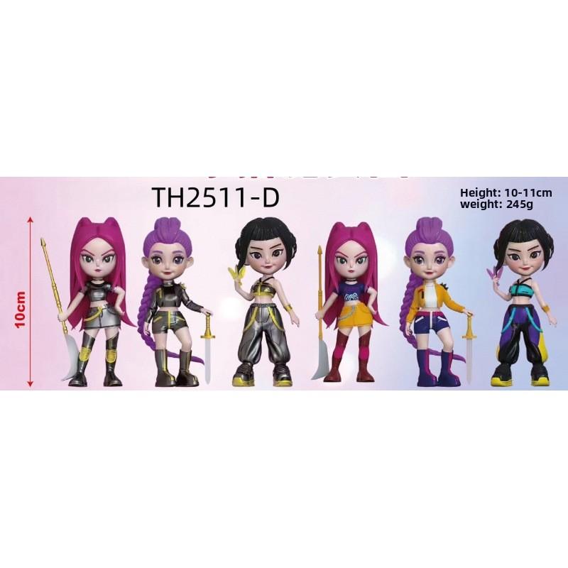 K-Pop New Demon Hunter Girl Group Men's Group Figure Model Blind Box Tide Play Doll Ornament