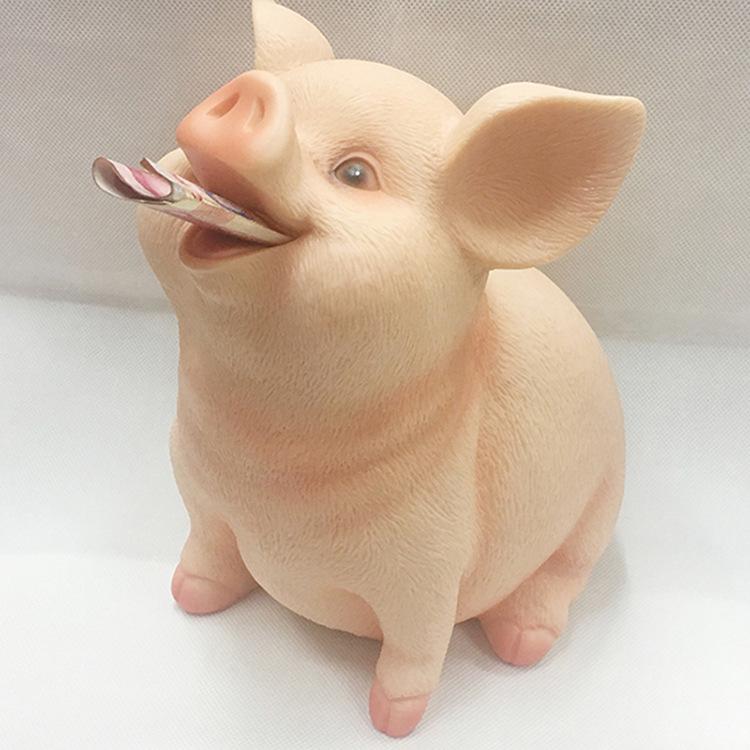 

Children s Large Capacity Cute Pig Silicone Savings Bank