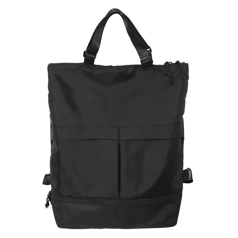 

Новый рюкзак для мужчин и женщин, сумка для поездок на работу, однотонная сумка-тоут через плечо, студенческий нейлоновый рюкзак большой вместимости