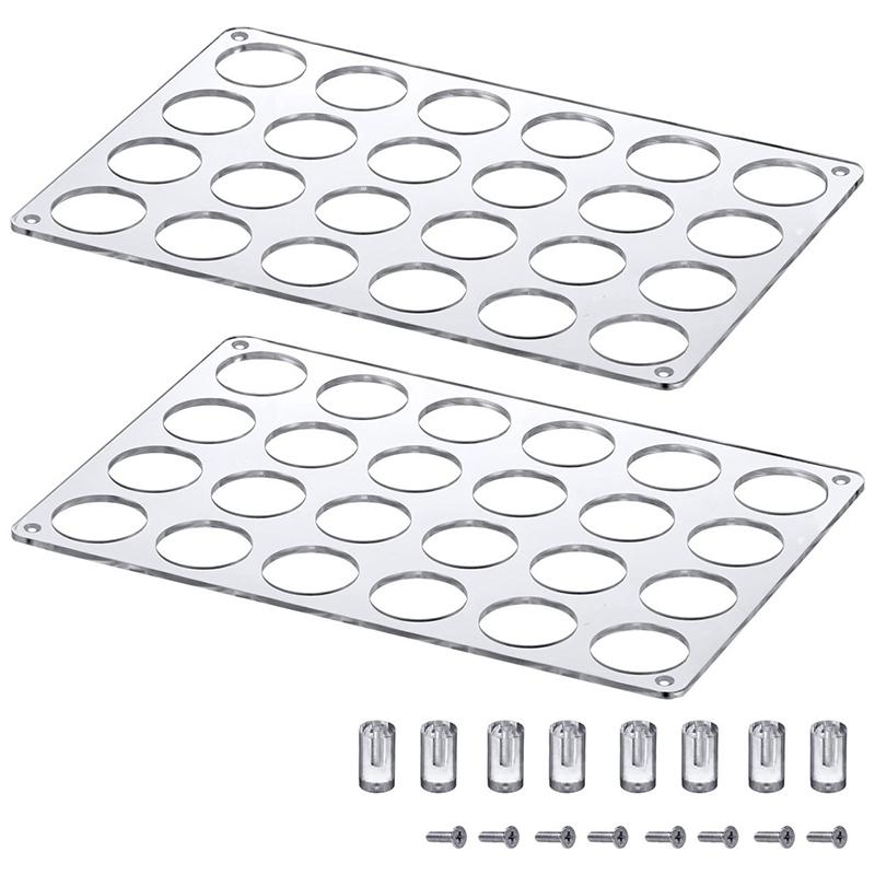 24-Slot Coffee Capsules Holder Drawer Organizer Tray Compatible With K-Cup Coffee Pods Acrylic Capsule Display Rack Home Office