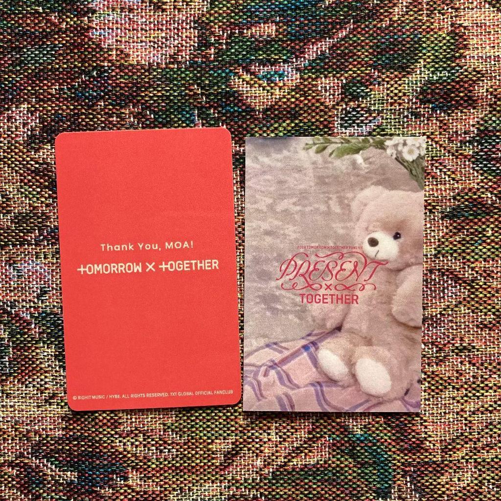 [USED] TXT Fan Meeting MOAZONE Limited Bonus Hueningkai Trading Cards (2 pieces)