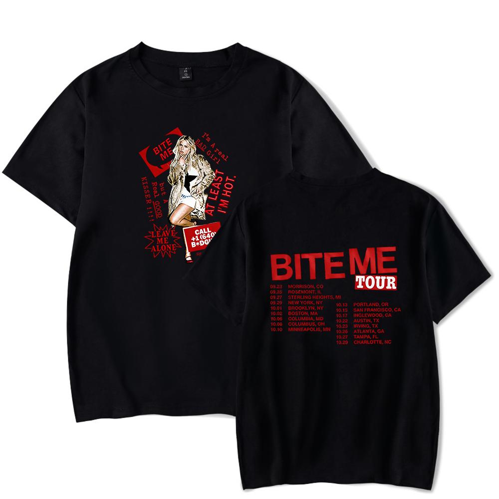 

Summer Y2k Reneé Rapp Merch Tshirt 2026 BITE ME Tour Merch Cool Cotton Print Tops for Unisex and Women Streetwear 2XL
