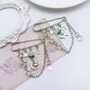 Flower Pin Clothing Jewelry Sweater Shawl Clip Decorative Chain Pin Alloy Material Clasp Pin Lapel Pin for Daily Party