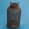 A20F-Straw Glass Flower Vase Japanese Flower Pot In The Nordic Contracted Creative Flower Basket To Water Plants