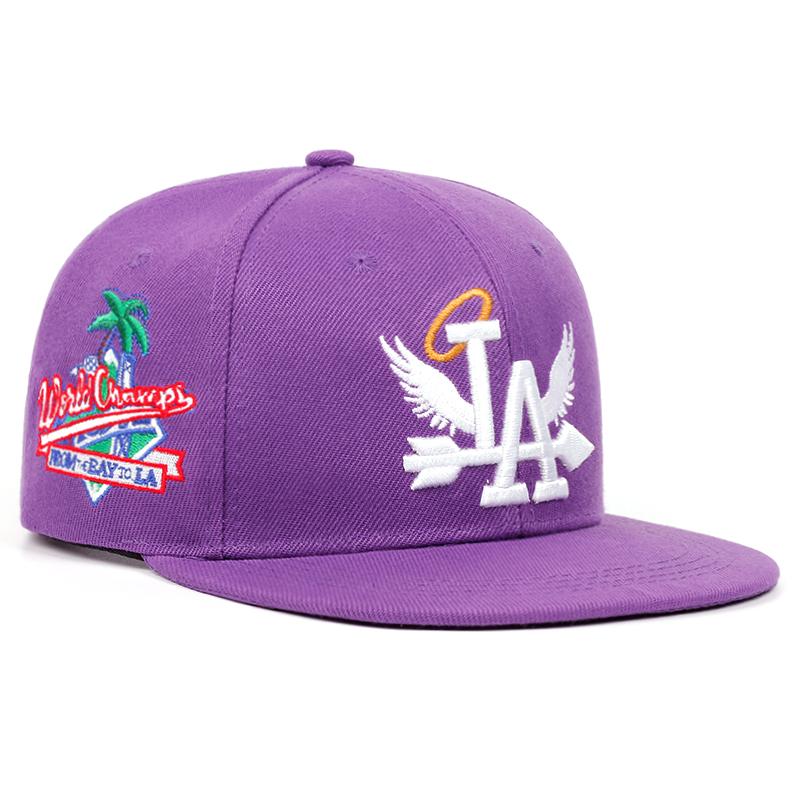 New Letter Wing Pattern Side Coconut Tree Embroidery Fashion High Quality Snapback Men's Versatile Casual Baseball Hat