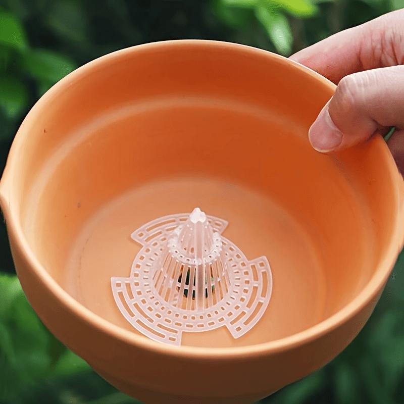 5pcs New Type of Flowerpot Conical Gasket, Volcano Flowerpot Bottom, Plastic Mesh, Fleshy Root, Breathable Mesh, Grid Gasket
