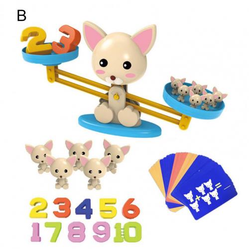 Frosch Kreatives Katzen Design Zahlen Arithmetik Balance Waage Zählspiel Kinder Frühe Bildung Puzzle Interaktives Spielzeug