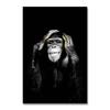 Animal Poster Large Size Posters Canvas Painting Wall Art Dark 3 Funny Monkey Posters and Prints for Living Room Home Decoration