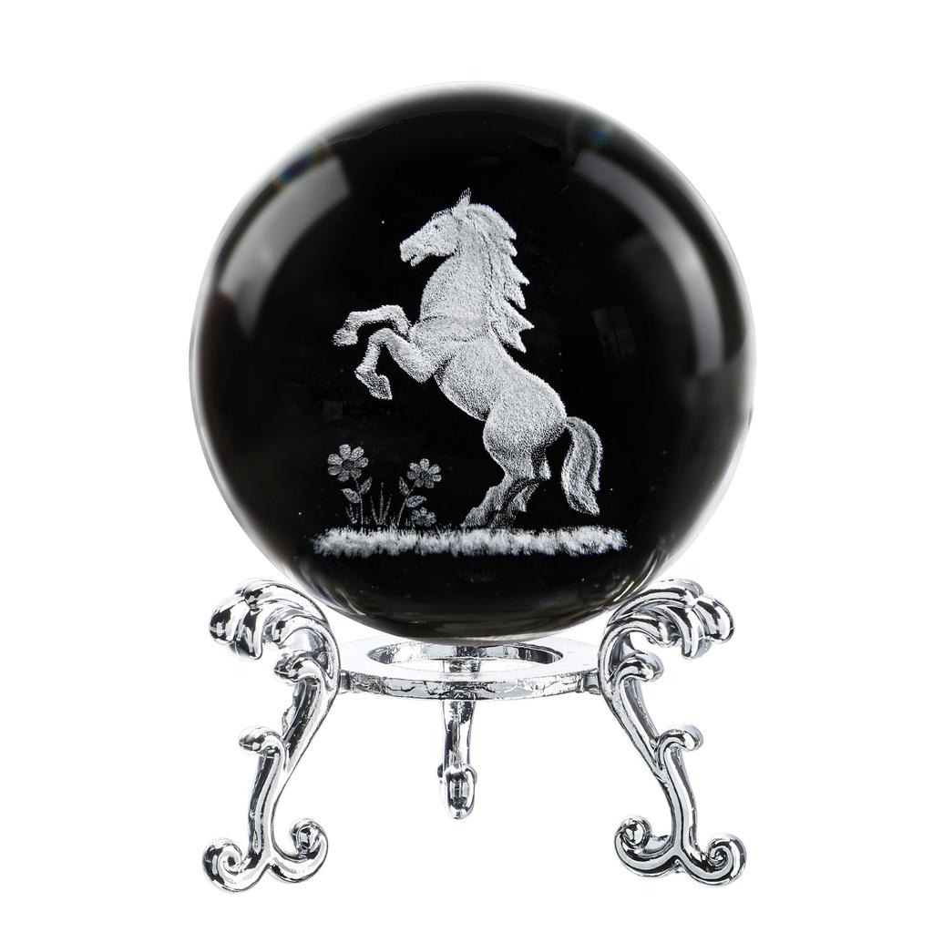 60mm Clear Crystal Ball with Stand Handcrafted Photography Prop for Magical Shots Elegant Home & Party Decor Gift for Women