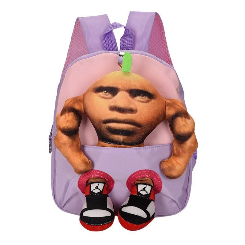 Tungtung Sahur Plush Childrens Backpack With Insulated Lightweight Design For Kindergarten