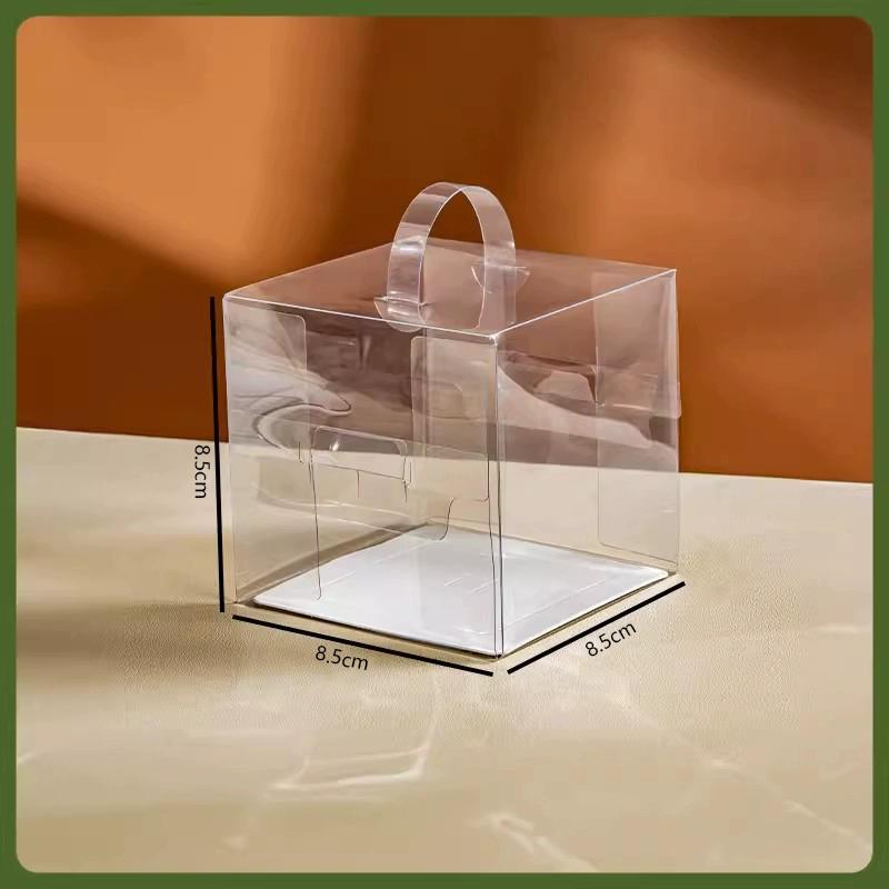 Highly Transparent Hand-held Cake Box Puff Thousand Layer Packaging Box Multi Functional Disposable Portable Dessert Casket Multi-specification