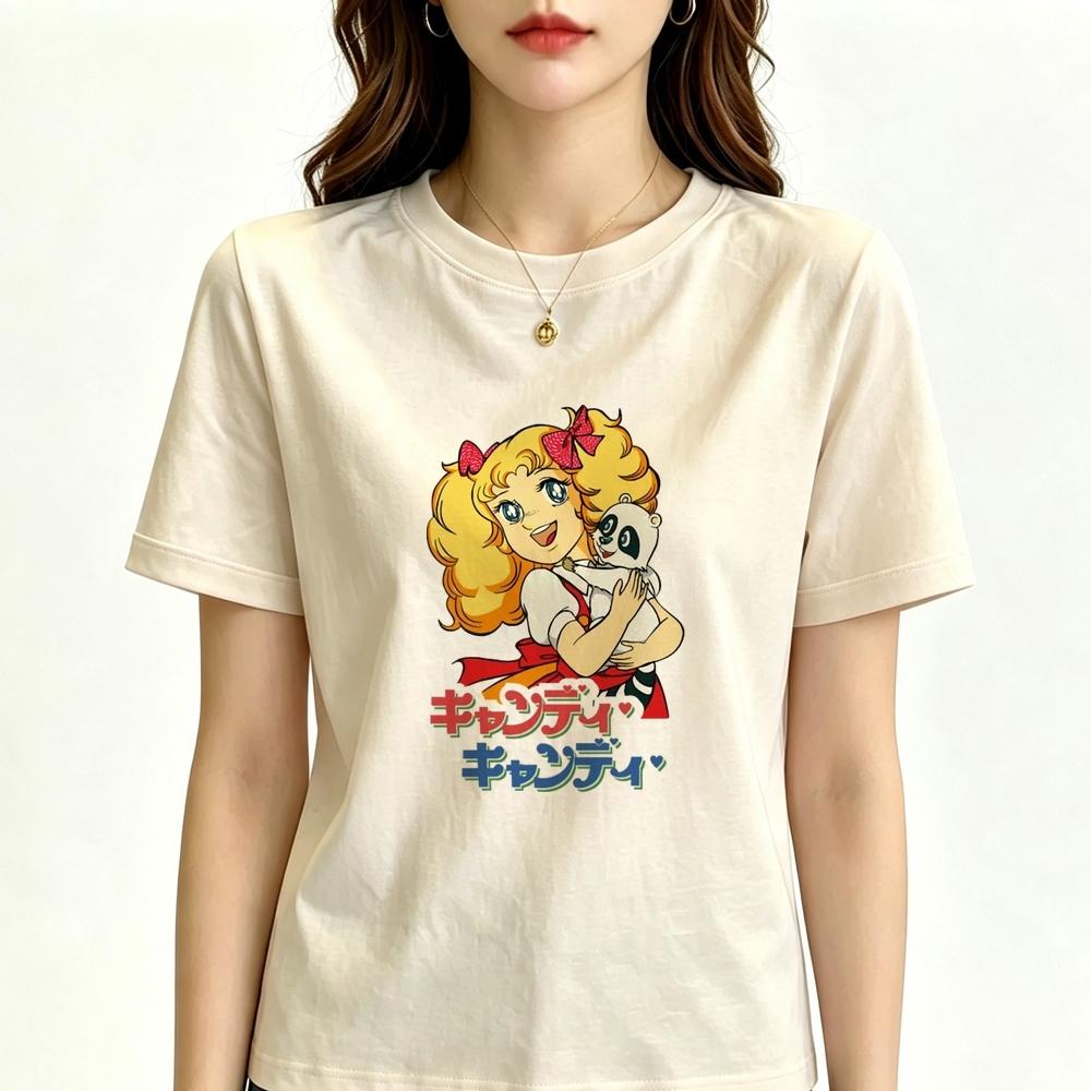 Candy Candy Anime tshirt Women meme anime aesthetic graphic t shirt gyaru streetwear Unisexga japanese japan