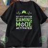 DO NOT DISTURB GAMING MODE ACTIVATED Summer Men's Tracksuit T-shirt with Letter Print Crew Neck