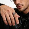 Modischer cooler drehbarer Oktopus-Ring für Männer, offener Ring mit Oktopus-Tentakeln aus Edelstahl, Unisex-Fingerring-Geschenk
