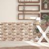 Kolej DIY Cihlový design pro nástěnnou dekoraci Nástěnná nálepka 3D Tapeta Pozadí Tapeta