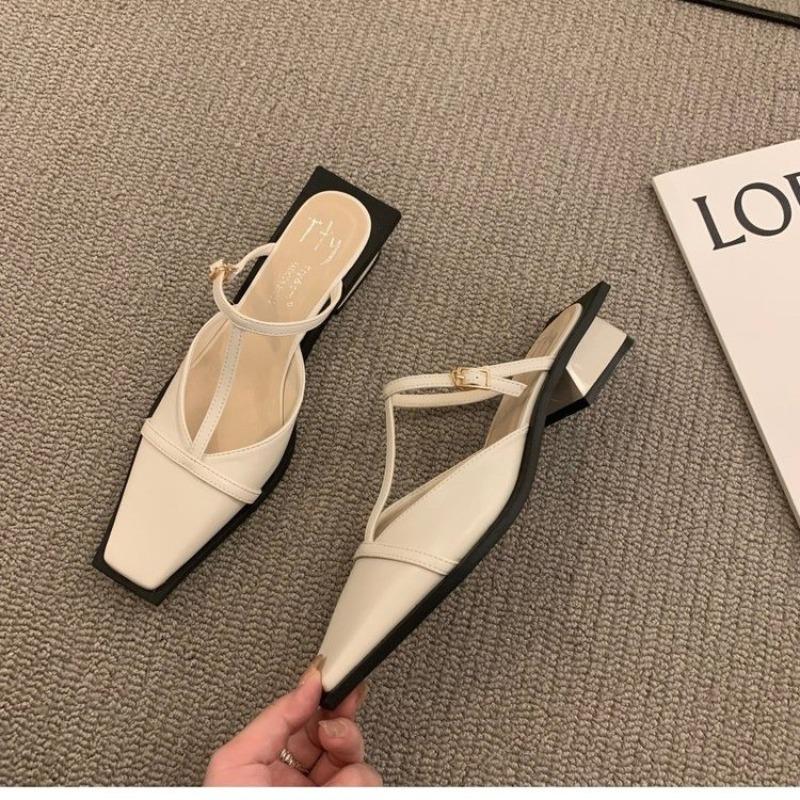 Fashion New Fashion Designer Summer Women Mules Slipper Fashion Shallow Square Toe Zebra Slides Casual Outdoor Office Lady Slippers