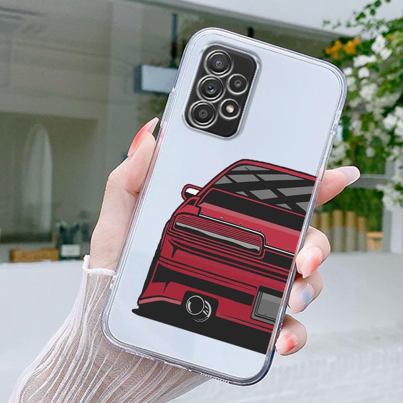Japan JDM Sportwagen Comic Hülle Für Samsung A15 A13 A35 A55 A51 A71 A41 A31 A21S A05 A17 A23 A25 A33 A53 A73 5G A07 4G Cover
