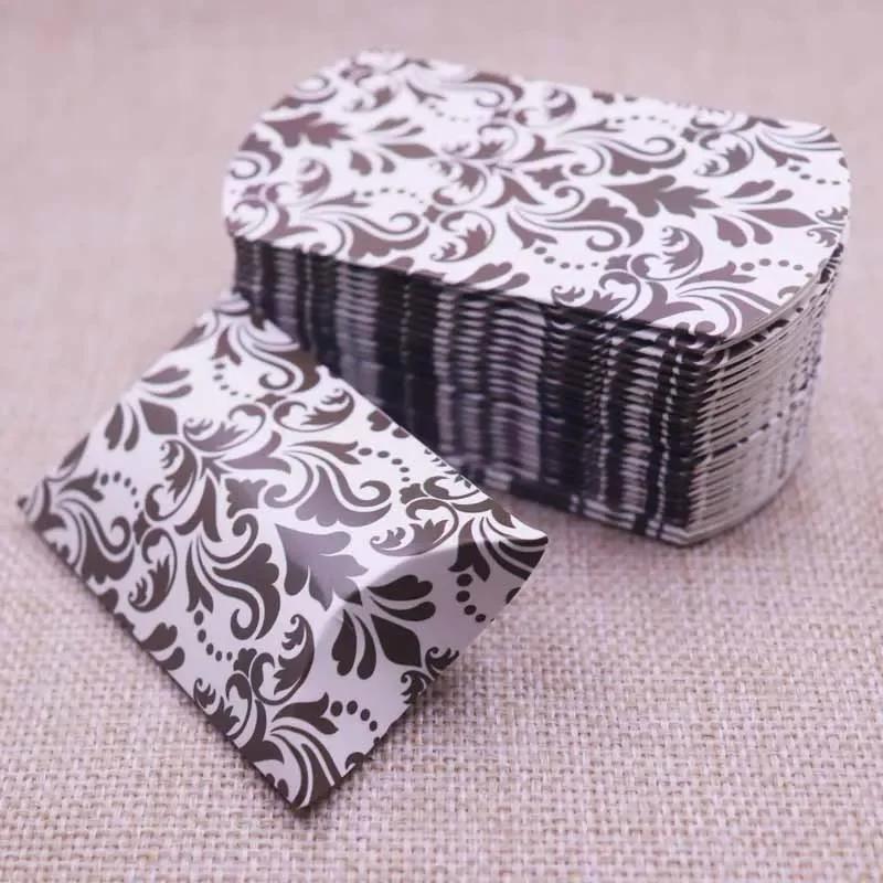 50pcs Marble Style Box Anniversary Gift Box Wedding Present Flamingo Design Box Paper Pillow Cardboard Jewelry Packing