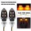 Upgrades Bright LED Motorcycle Indicator Lights 12V Universal Fit Weatherproof ABS Housing for Cruiser Sports Bikes