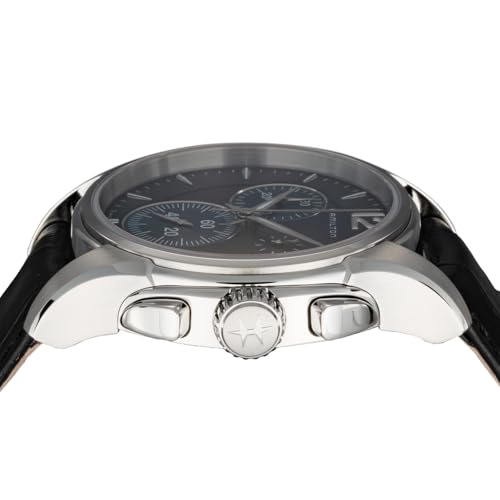 HAMILTON Men's JAZZMASTER Watch H32612741, Quartz Movement, 10 ATM Water Resistance, Sapphire Crystal, Blue Dial, Stainless Steel