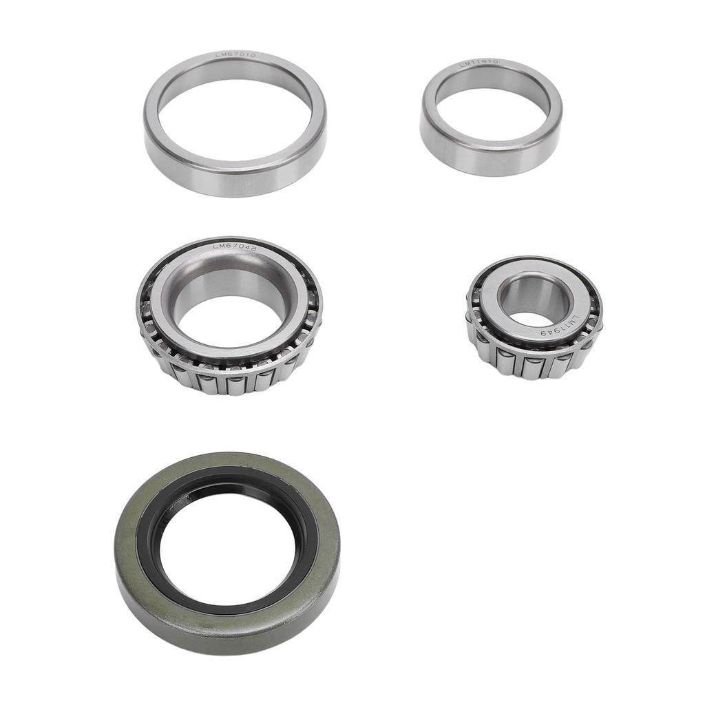 5PCS Trailer Wheel Bearing Kit Steel Alloy Trailer Axle Wheel Hub Bearings Set with Protector and Oil Seal