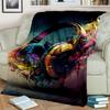 3D Colorful Musical Note Music Score Blanket,Soft Throw Blanket for Home Bedroom Bed Sofa Picnic Travel Office Cover Blanket Kid