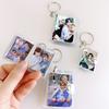Mini Photocard Holder Transparent 16 Pockets Photo Album Keychain Idol Kpop Photocard Holder Binder Photocards Collector Book