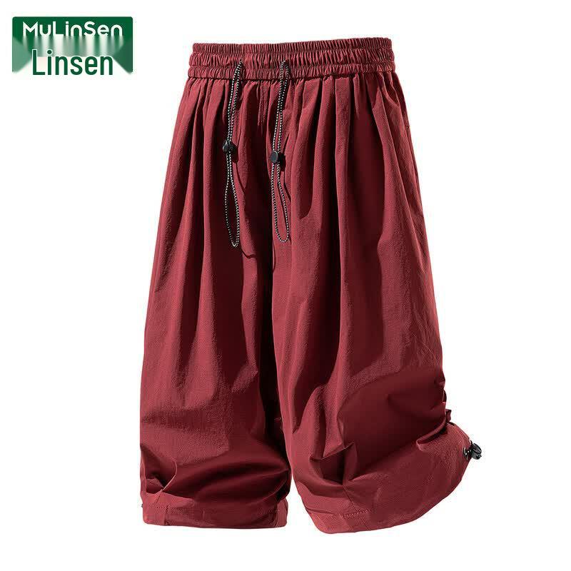 MULINSEN Men s Quick-Dry Sport Shorts L темно-красного