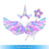 Aripi Decorative Colorate din Pene pentru Costume de Înger, Elf, Halloween – Potrivite pentru Spectacolele Copiilor și Spectacolele Adulților