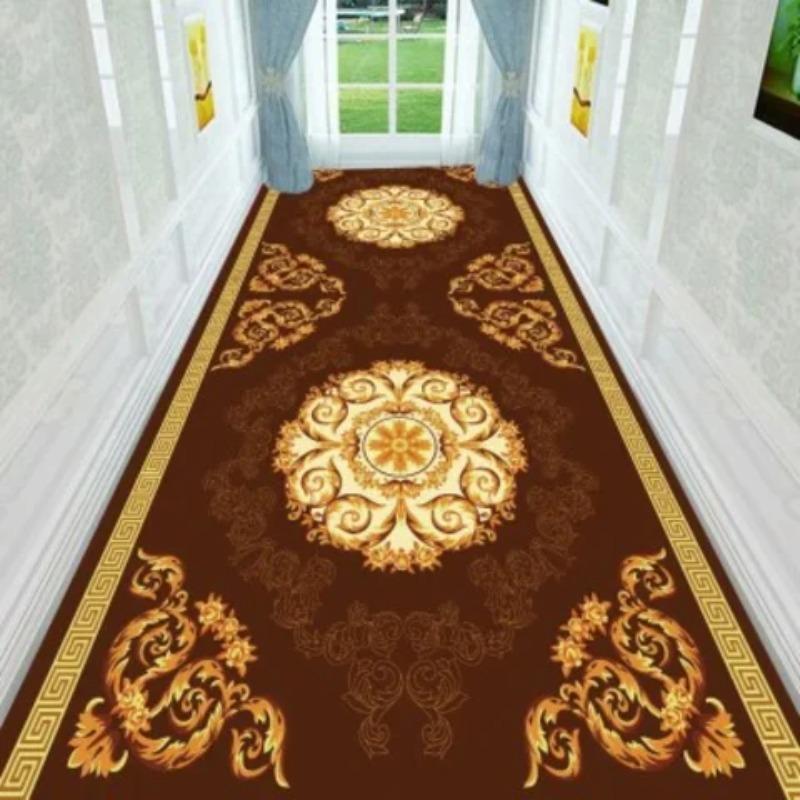 Hotel Hallway Red Carpet Home Corridor Long Rug Soft StairS Carpet Entrance Floor Track Door Mat Wedding Aisle Runner Rug