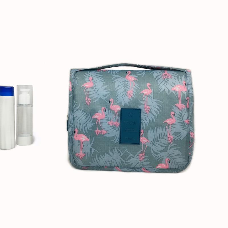Foldable Women's Travel Wash Bag with Hanging Hook
