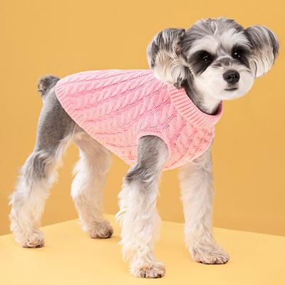 Dog Sweaters for Small Dogs Winter Warm Clothes Turtleneck Knitted Chihuahua For Sphinx Cat Dog Sweater ForYork Warm Dog Clothes